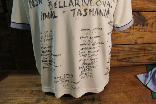 NSW Blues Cricket Team Shirts x 4 Incl Team-Signed Pura Cup Final 2006/2007 x 2
