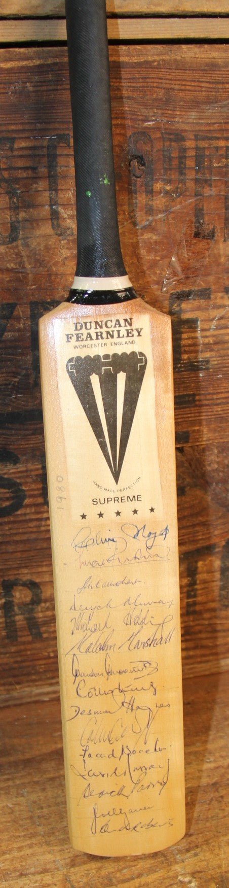 Load image into Gallery viewer, West Indies 1980 Team Signed Mini Bat - Lloyd, Richards, Marshall, Greenidge
