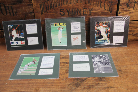 Australia & WIndies Cricket Greats - Ready to Frame Inc. Lillee, Thomson, Lara, Lloyd