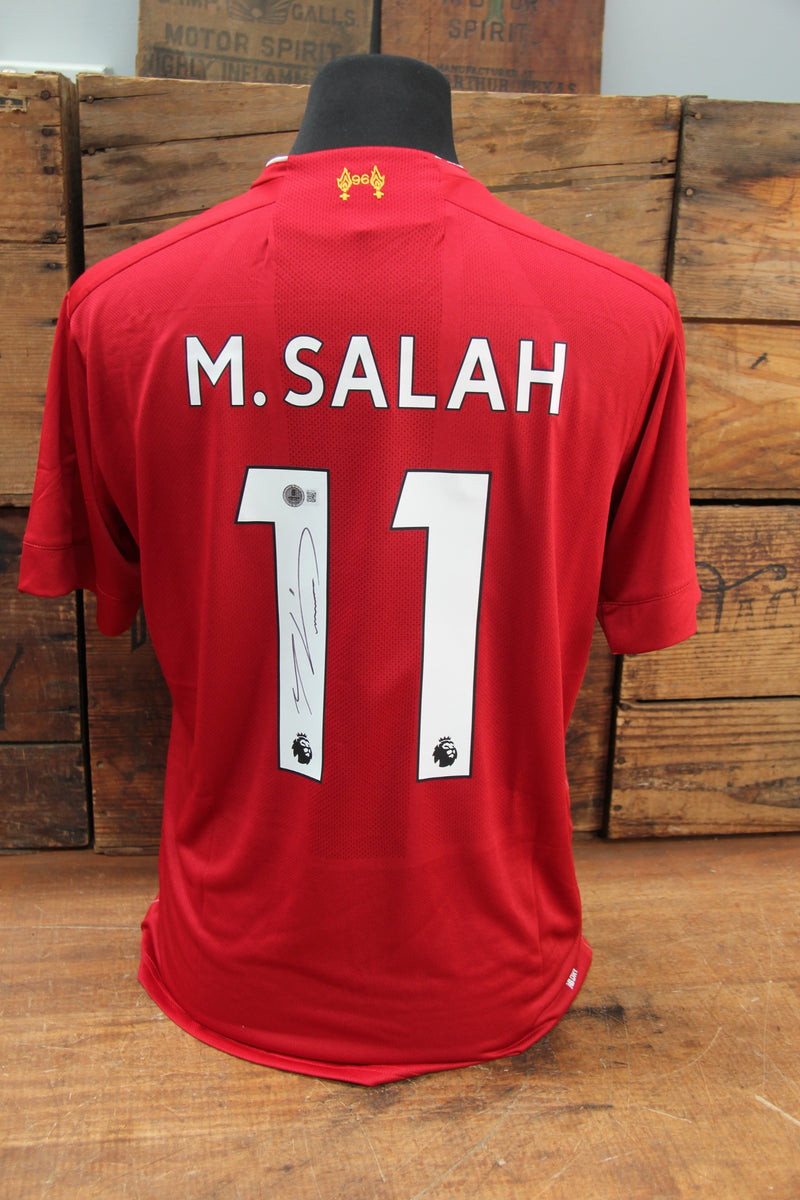 Load image into Gallery viewer, Mohamed Salah Personally Signed Liverpool Jersey with Beckett Authentication

