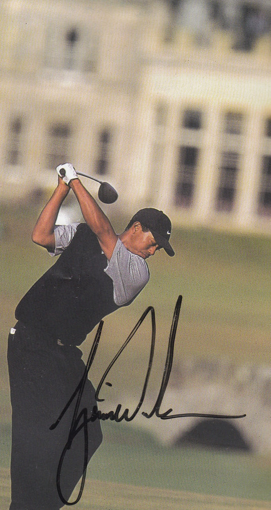 British Open 2001 Multi Signed Program Incl. Woods (twice), Duval (winner), Player, Norman