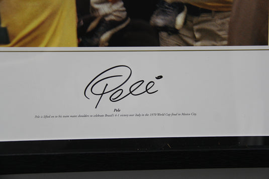 Pele 'World Cup Champion' Personally Signed Portrait