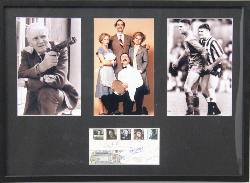 Load image into Gallery viewer, John Cleese, Andrew Sachs, Q, Vinnie J, Fox and Bates Personally Signed Collage
