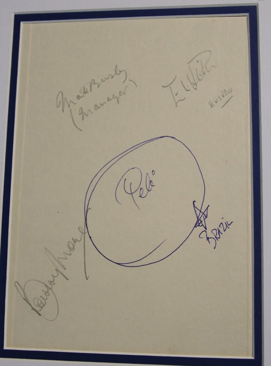 4 of the Greatest Legends in the History of Soccer, Personally Signed