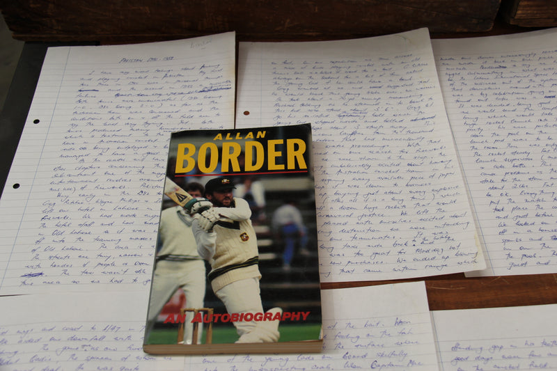 Load image into Gallery viewer, Allan Border - Handwritten Chapter for "An Autobiography" (1986)
