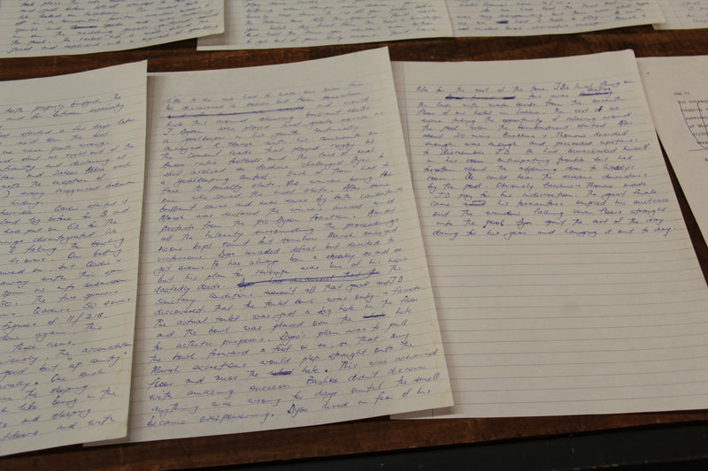 Load image into Gallery viewer, Allan Border - Handwritten Chapter for "An Autobiography" (1986)
