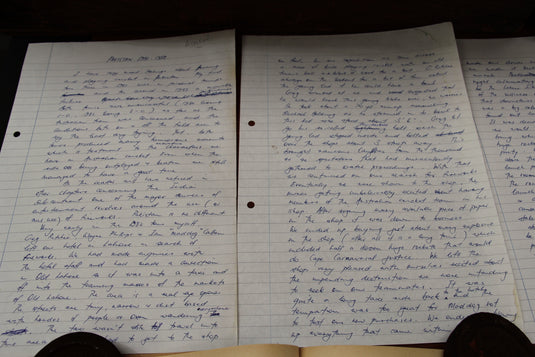 Allan Border - Handwritten Chapter for "An Autobiography" (1986)