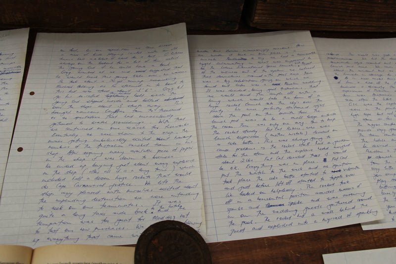 Load image into Gallery viewer, Allan Border - Handwritten Chapter for "An Autobiography" (1986)

