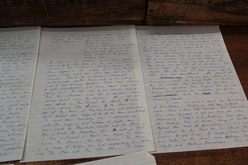 Load image into Gallery viewer, Allan Border - Handwritten Chapter for "An Autobiography" (1986)
