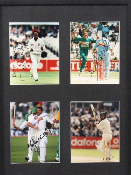 South African Cricket Greats Signed by 4 - Boucher, Pollock, Kirsten, Ntini