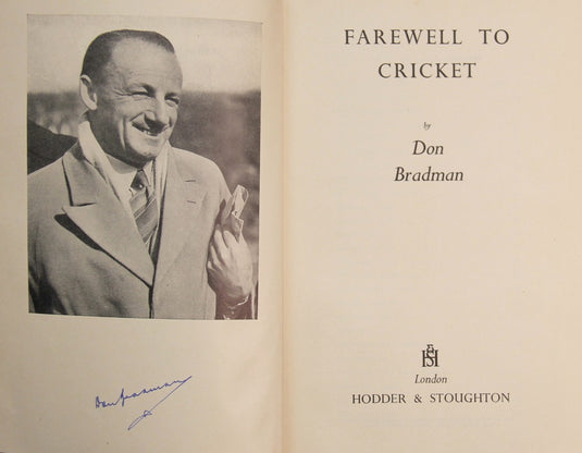 Australian Cricket - Sir Donald Bradman Signed 