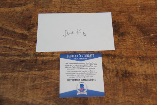 Nike Founder Phil Knight Personal Signature, Beckett Authenticated