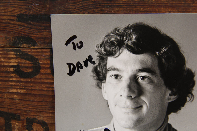 Load image into Gallery viewer, Ayrton Senna Personally &amp; Inscribed Signed McLaren "'91" Team Photo
