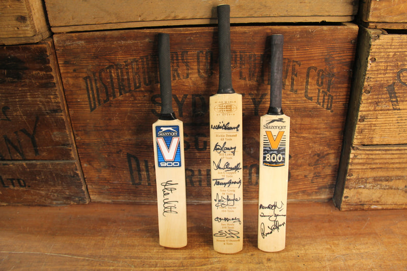 Load image into Gallery viewer, Mini Bat Collection Inc. Steve Smith, Channel 9 Team, Merv and Hoggy
