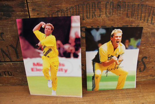Shane Warne - Personally Signed ODI Photo