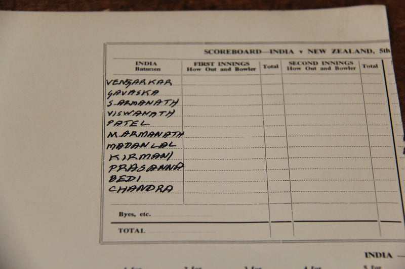 Load image into Gallery viewer, Indian Cricket Team 1976/1981 NZ Tour Personally Signed Pics
