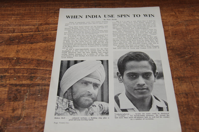 Load image into Gallery viewer, Indian Cricket Team 1976/1981 NZ Tour Personally Signed Pics
