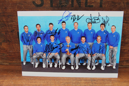 European Ryder Cup Team Fully Signed Photograph, Celtic Manor 2010