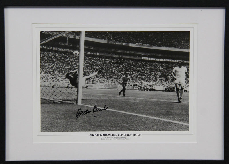 Load image into Gallery viewer, Gordon Banks Personally Signed 1970 World Cup "Greatest Save in History"
