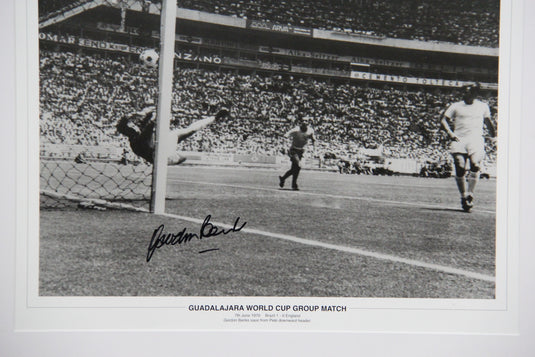 Gordon Banks Personally Signed 1970 World Cup "Greatest Save in History"