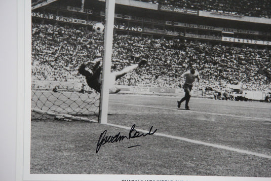 Gordon Banks Personally Signed 1970 World Cup "Greatest Save in History"