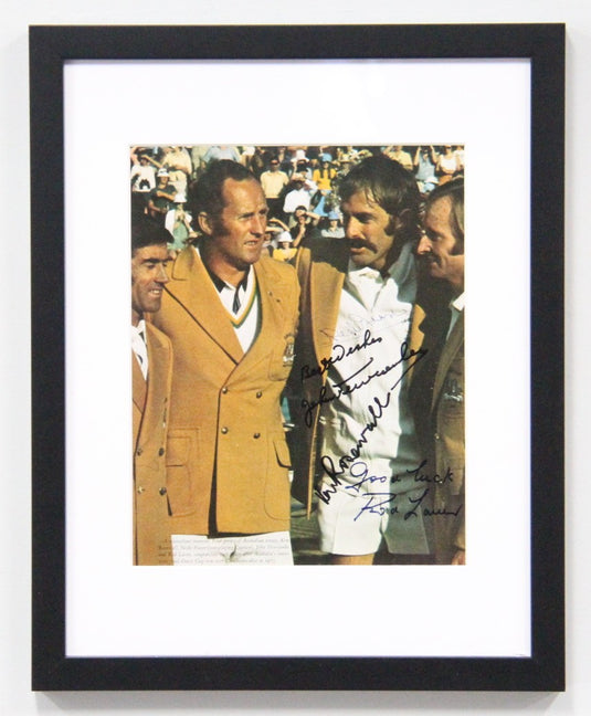 Australian Tennis Legends Personally Signed by 4, Framed