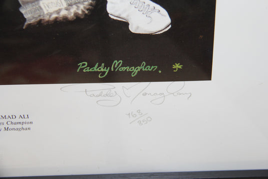 Muhammad Ali Personally Signed Ltd Ed, Framed PLUS Bonus Roberto Duran Signed Pic
