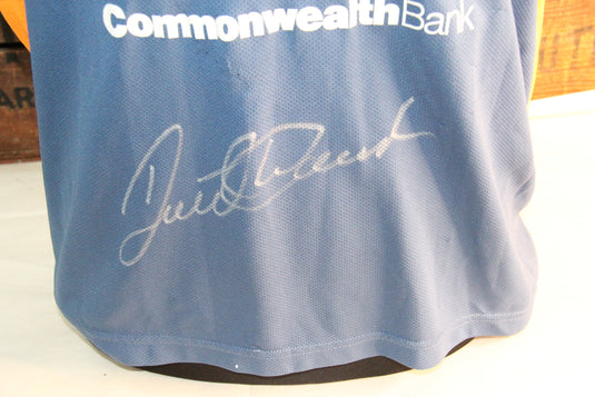 David Warner Personally Signed "Powerhouse" + BONUS Warner Signed Shirt