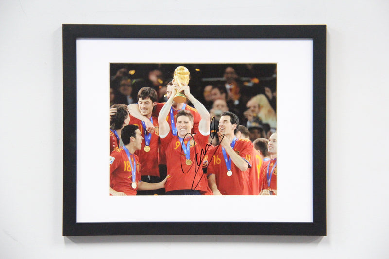 Load image into Gallery viewer, Spain 2010 World Cup Champs Personally Signed by Fernando Torres, Framed
