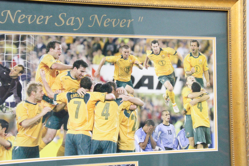 Load image into Gallery viewer, "Never Say Never" 2006 Socceroos World Cup Tribute, Framed
