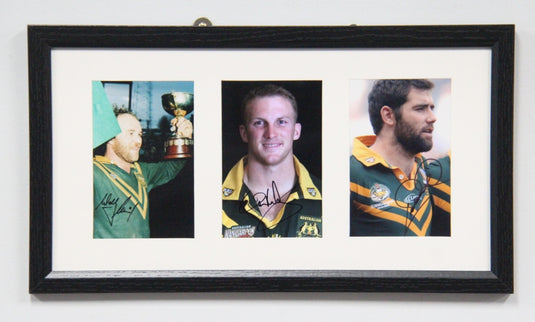 "Legends of Queensland" Personally Signed by Wally Lewis, Darren Lockyer, Cameron Smith
