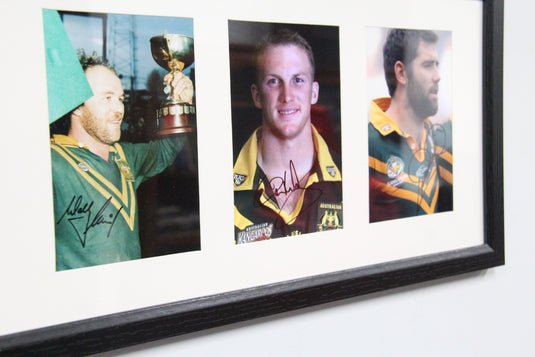 "Legends of Queensland" Personally Signed by Wally Lewis, Darren Lockyer, Cameron Smith