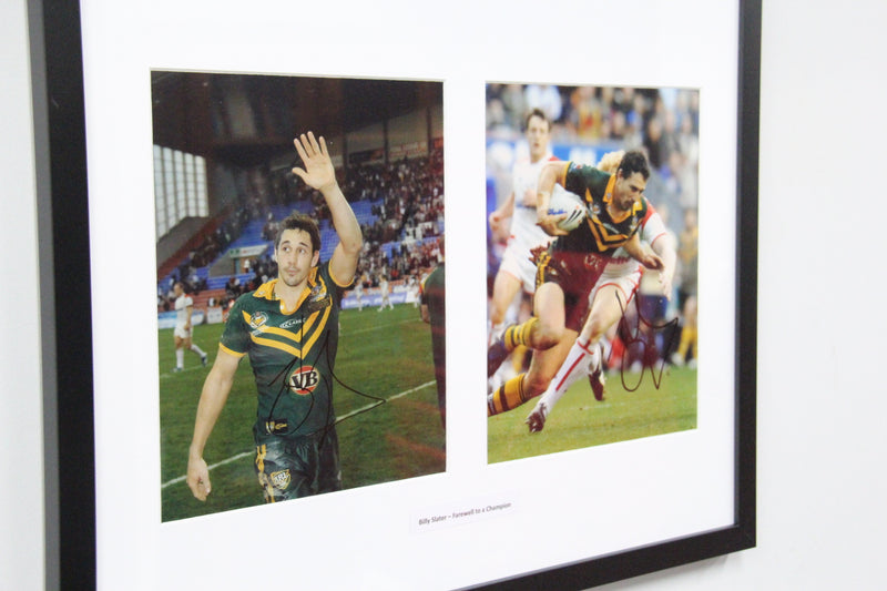 Load image into Gallery viewer, Billy Slater - Farewell to a Champion, Personally Signed Twice, Framed
