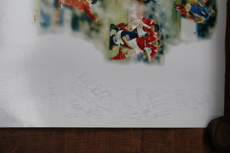 Load image into Gallery viewer, Wales 2005 Grand Slam Winning Rugby Team Hand Signed Poster
