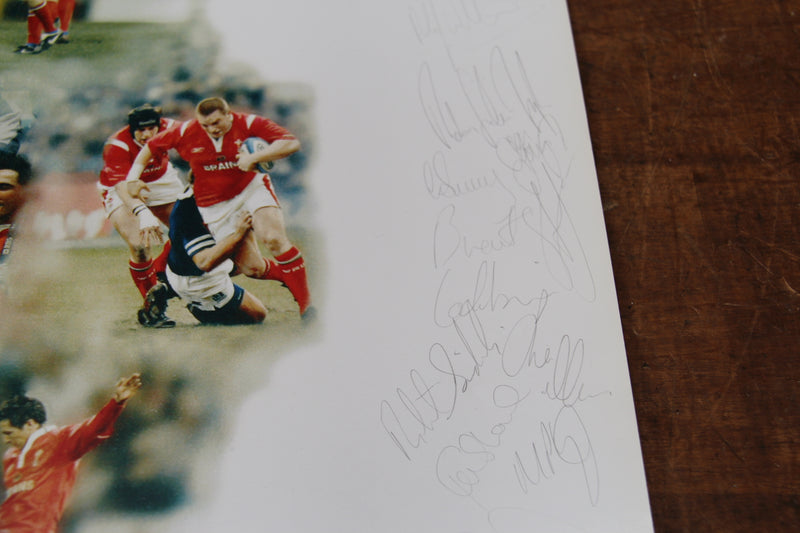 Load image into Gallery viewer, Wales 2005 Grand Slam Winning Rugby Team Hand Signed Poster
