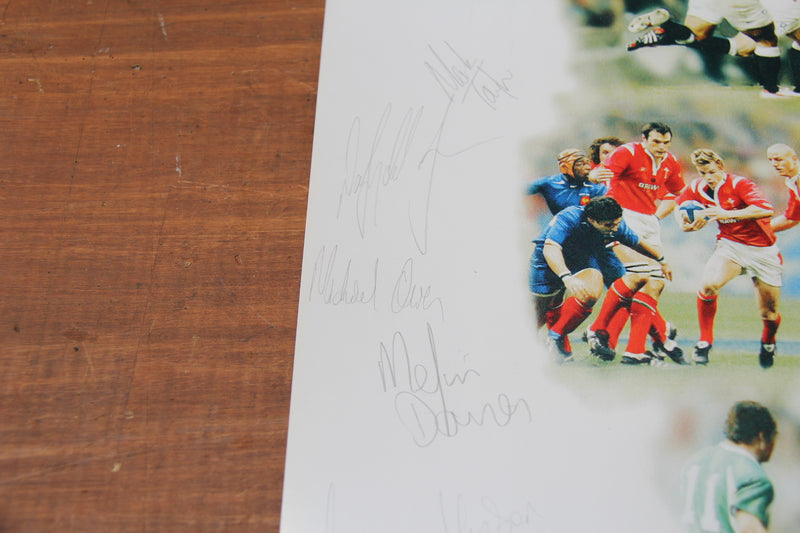 Load image into Gallery viewer, Wales 2005 Grand Slam Winning Rugby Team Hand Signed Poster
