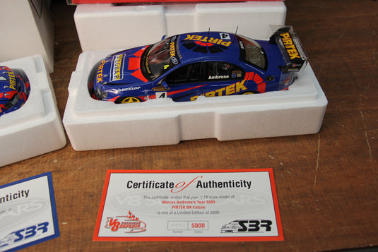 Marcos Ambrose Classic Carlectables 1:18 Ford Falcons 2003/2005