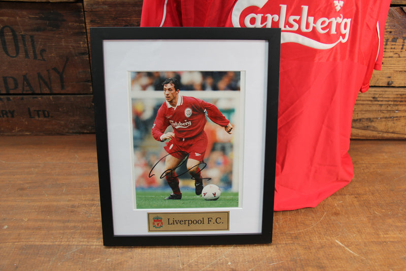 Load image into Gallery viewer, Robbie Fowler Personally Signed Liverpool FC Shirt and Signed/Framed Photo

