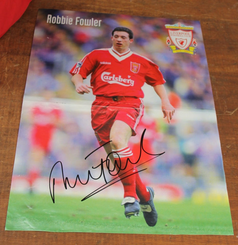 Load image into Gallery viewer, Robbie Fowler Personally Signed Liverpool FC Shirt and Signed/Framed Photo
