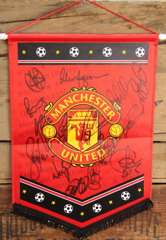 Manchester United Personally Signed Pennant
