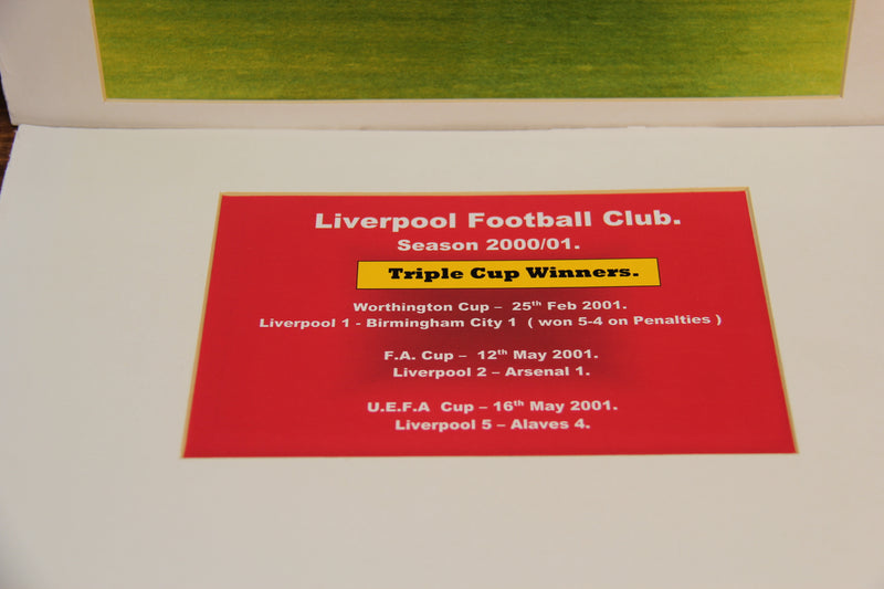 Load image into Gallery viewer, Liverpool FC 2000/2001 Pennant Personally Signed by 11
