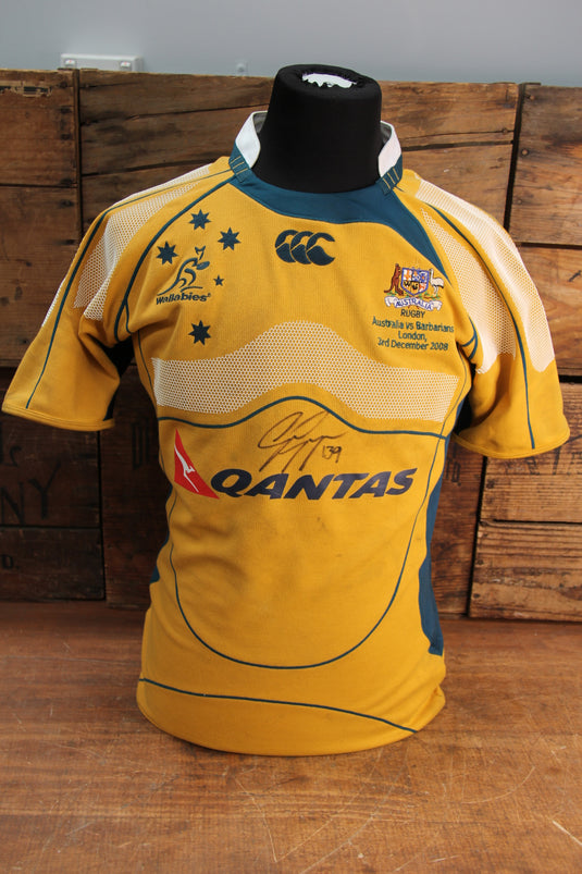 Wallabies Victory Over The Barbarians, London, 2008, Match Worn  Jersey