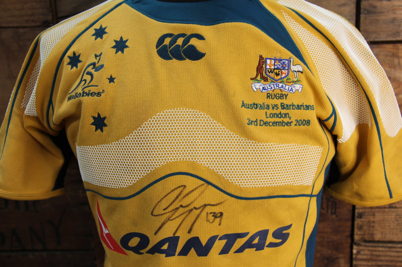Load image into Gallery viewer, Wallabies Victory Over The Barbarians, London, 2008, Match Worn  Jersey
