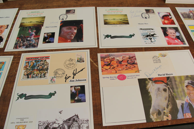 Load image into Gallery viewer, Horse Racing - Legends of the Track Signed by a Multitude of Stars
