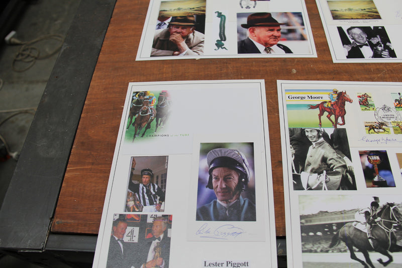 Load image into Gallery viewer, Horse Racing - Legends of the Track Signed by a Multitude of Stars
