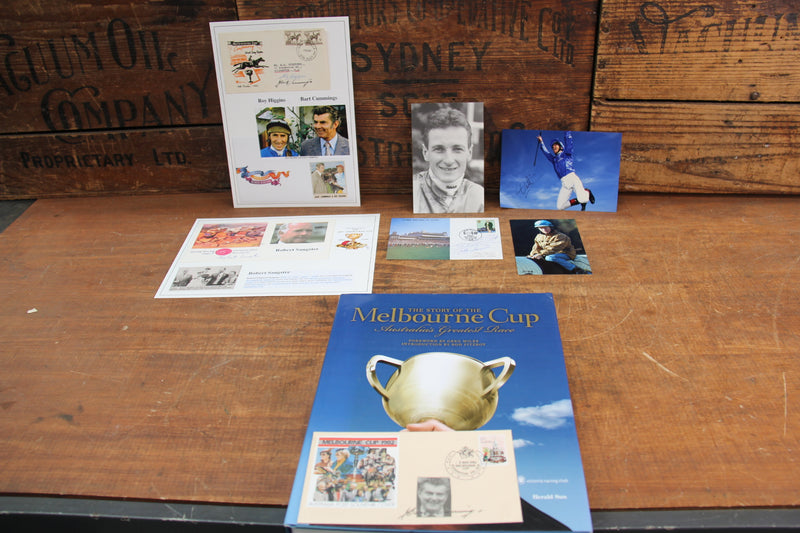 Load image into Gallery viewer, Horse Racing - Legends of the Track Signed by a Multitude of Stars
