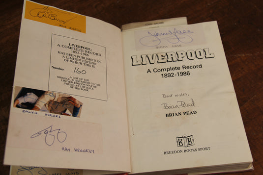 Liverpool 1892-1986 History Personally Signed by a Multitude of Greats