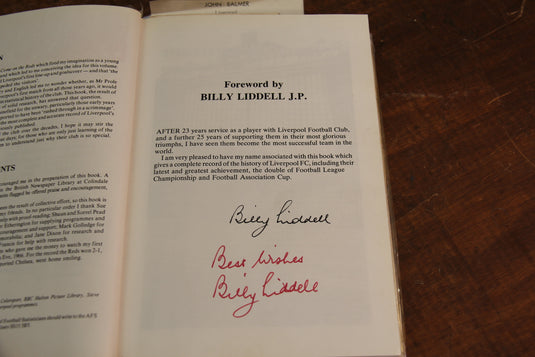 Liverpool 1892-1986 History Personally Signed by a Multitude of Greats