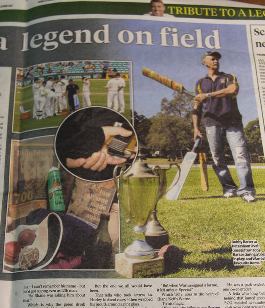 Shane Warne's Final Test - Collection Including Signed & Inscribed NSW Blues Shirt