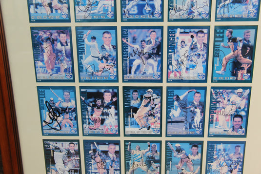 Australian Cricket Greats - Personally Signed by 20 Incl. Warne, Hayden, Gilchrist